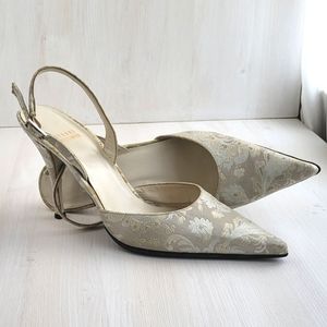 Stuart Weitzman vintage brocade pumps
